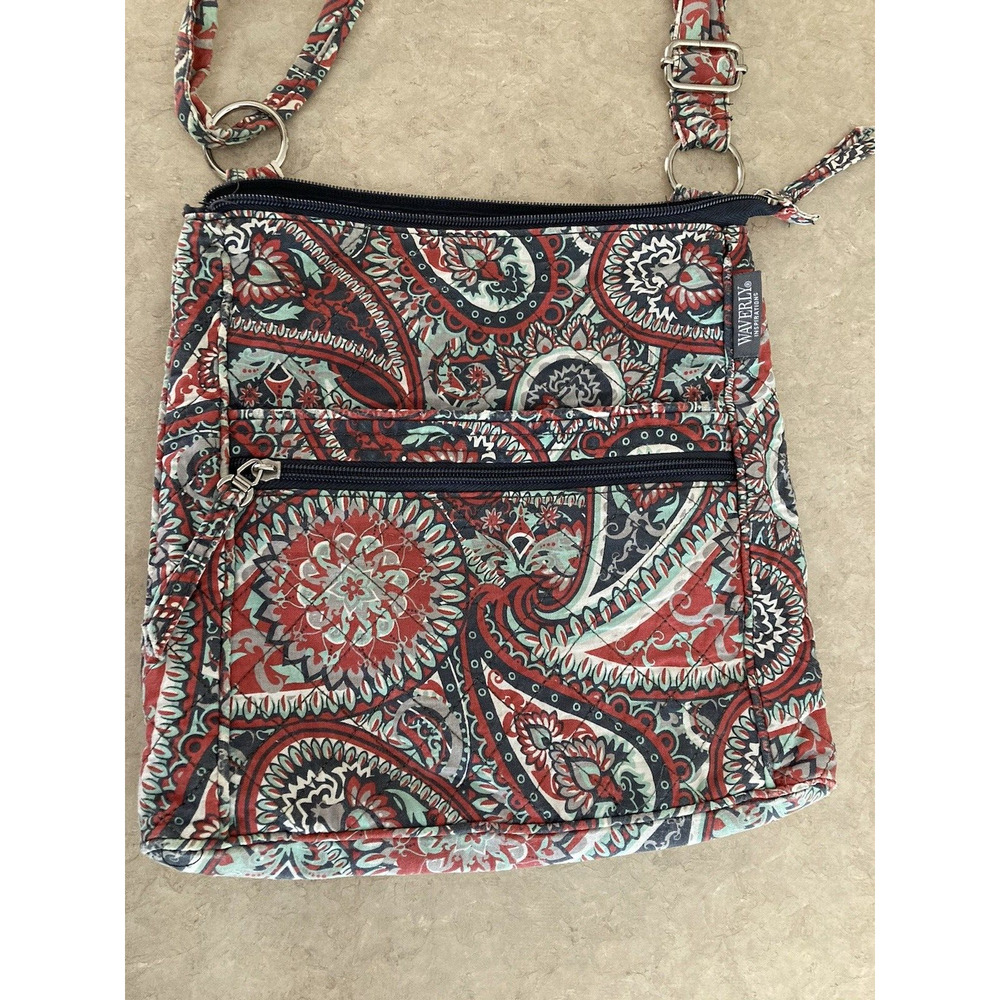 Waverly Inspirations Crossbody Bag Purse Versatile Hipster Pack Paisley Quilted